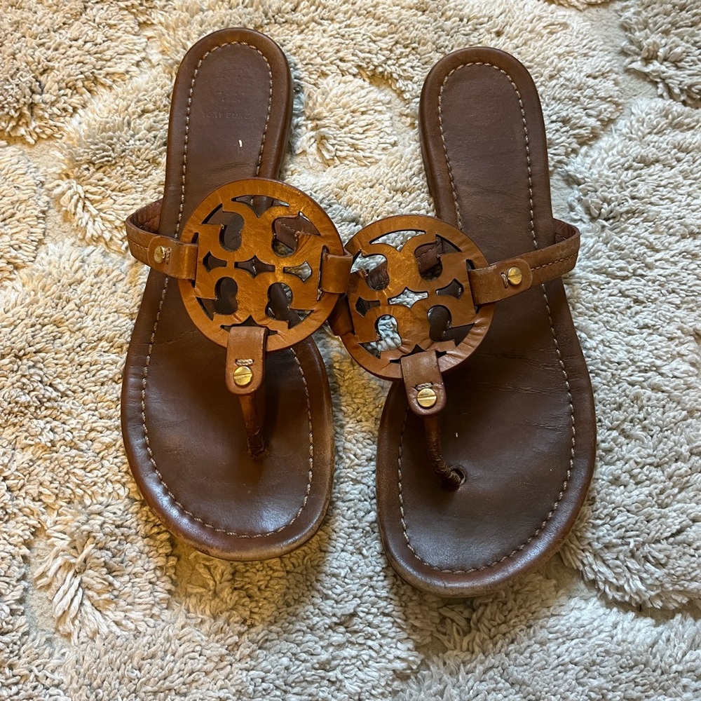 Tan Tory Burch sandals
